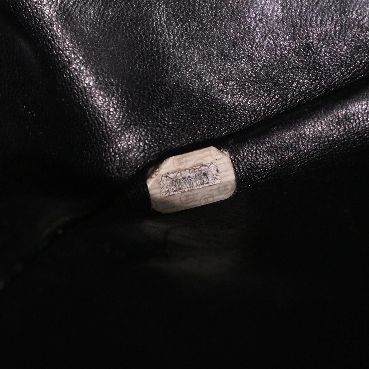 #53 Chanel Big Matelasse Turn Lock Shoulder Bag Caviar Skin Black