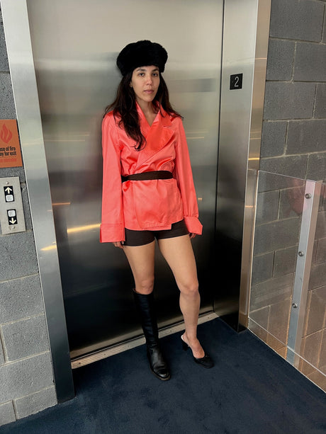 Isaac Mizrahi Neon Pink Jacket