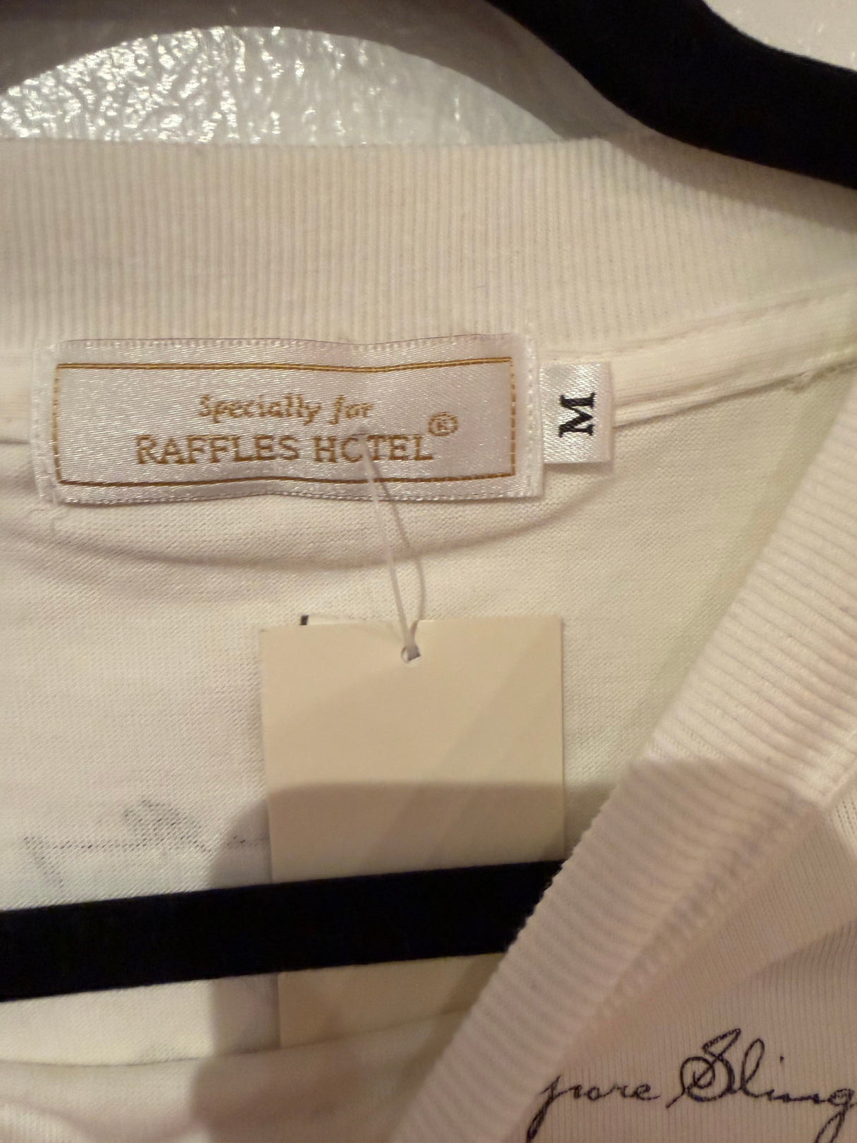 1990s “as is” Raffles Hotel Singapore Tee can fit xs - xl - TUV #321685