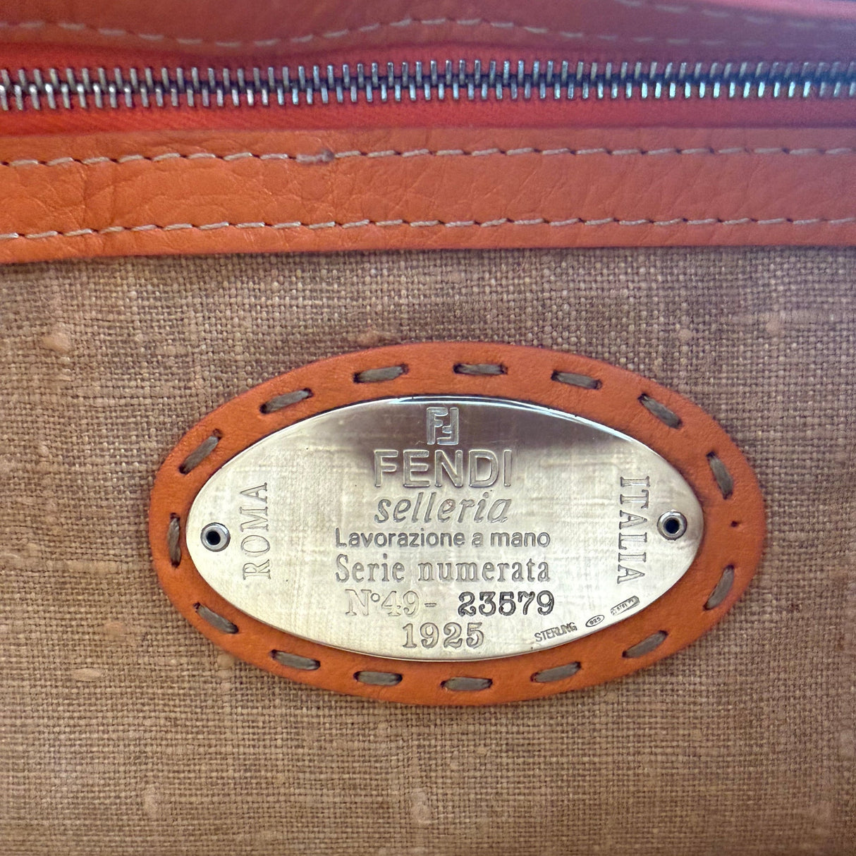 Fendi Selleria Mama Baguette Orange