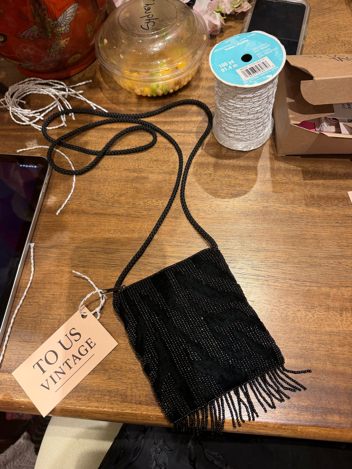 Mini zebra beaded bag #43232