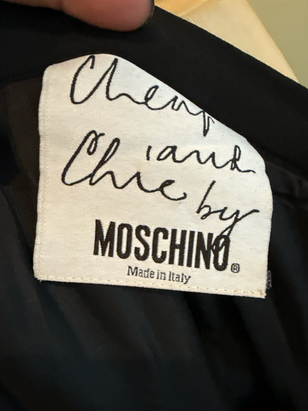 Moschino Cheap & Chic Black Red Measurements Mini Skirt