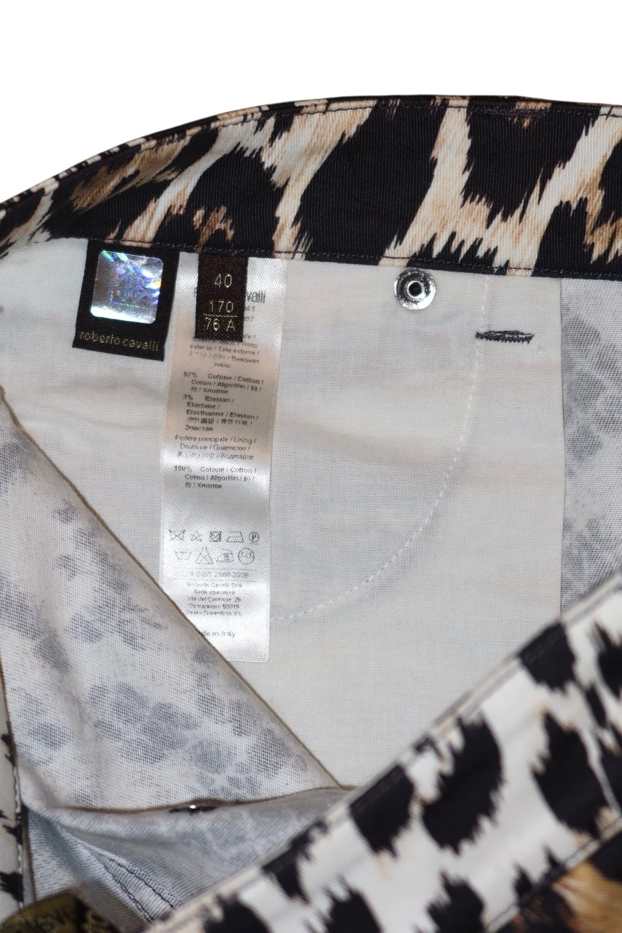 Roberto Cavalli animal print jeans (40)