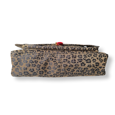Fendi Vintage Leopard Messenger Bag