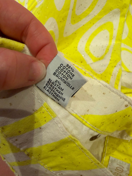 Vintage rare 2001 Roberto Cavalli “glow in the dark” jeans size XS TUV #129831
