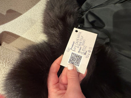 Rare dark mink with fox fur trim TUV #11