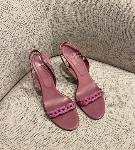 Celine mauve square strappings heels (39)