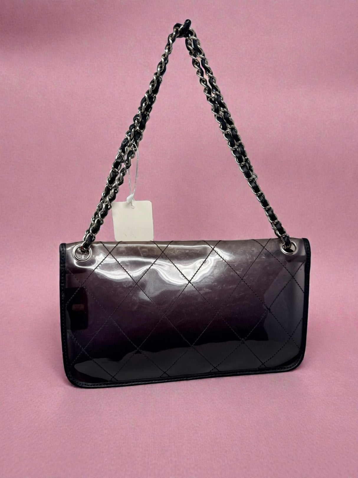 Chanel Stitched PVC and Calfskin Naked Flap