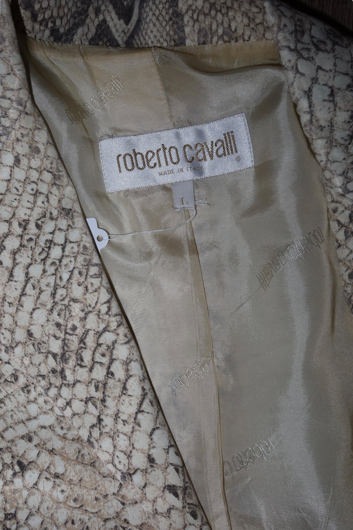 Roberto Cavalli python print blazer (L)