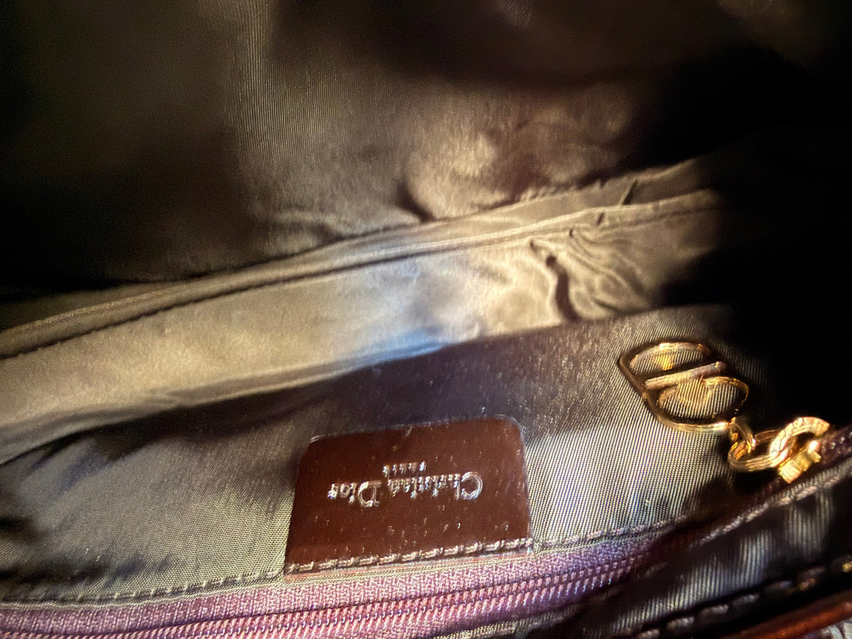 Dior Vintage Patent Leather Saddle