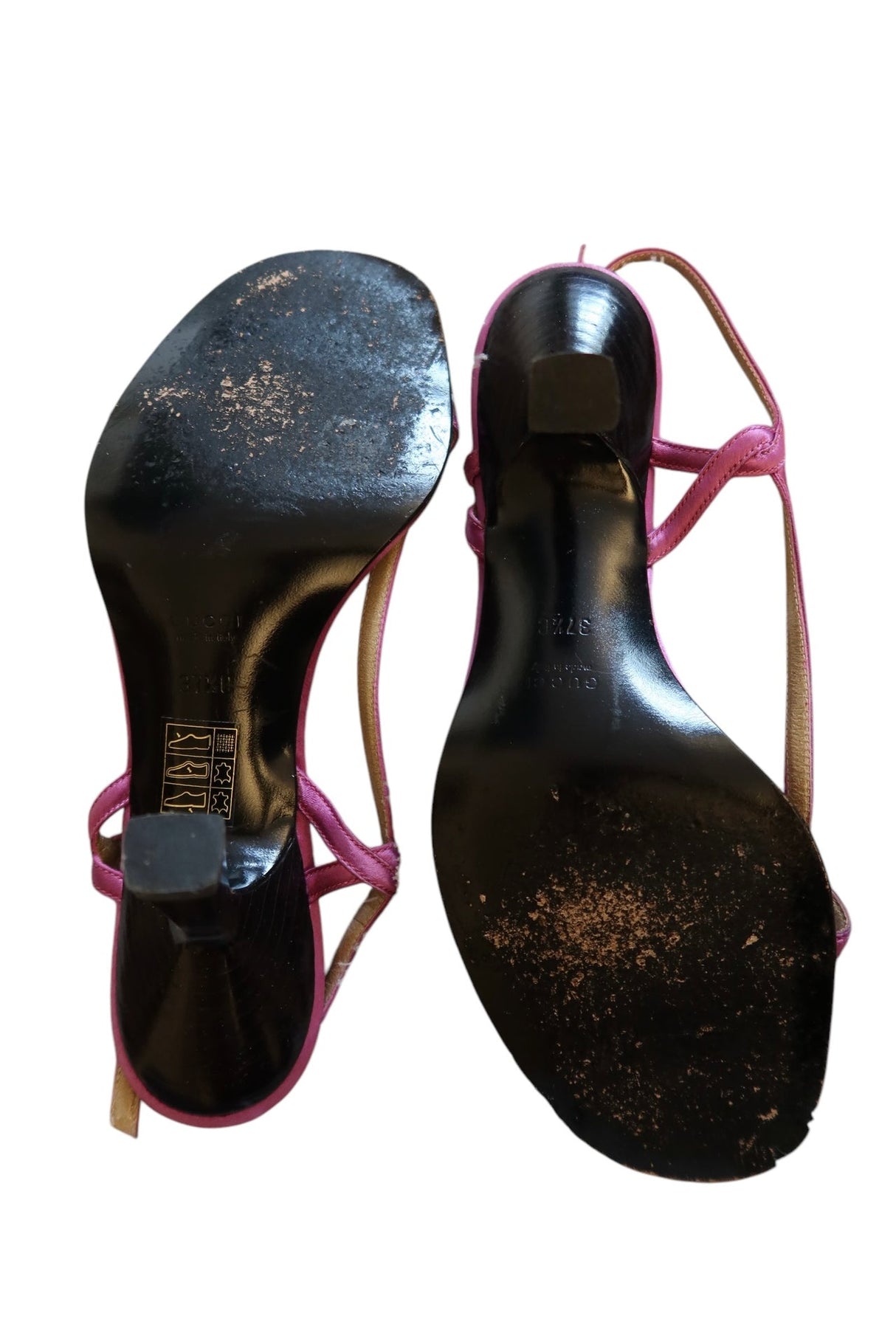 Gucci pink twisted slingbacks (37.5)