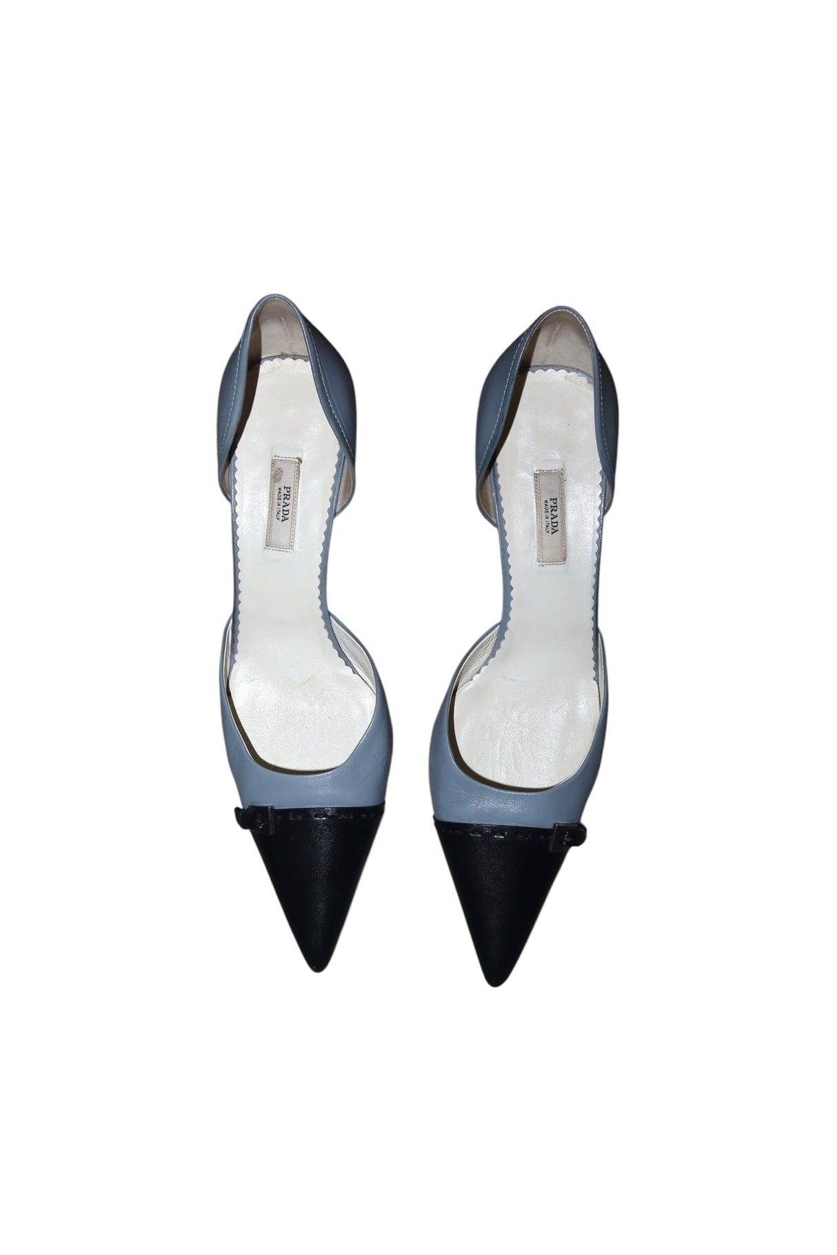 Prada light blue and black heels (37.5)