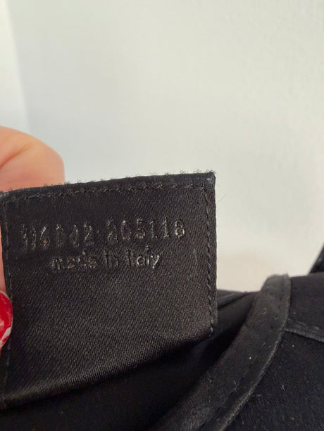 Tom Ford Era Archival Yves Saint Laurent Black Satin Mombasa Bag