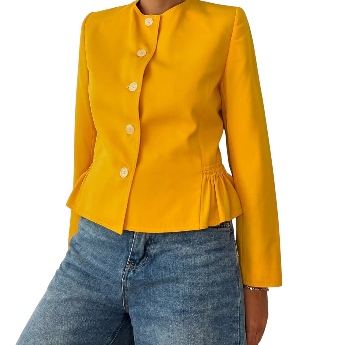 Valentino yellow blazer “as is” size IT42.