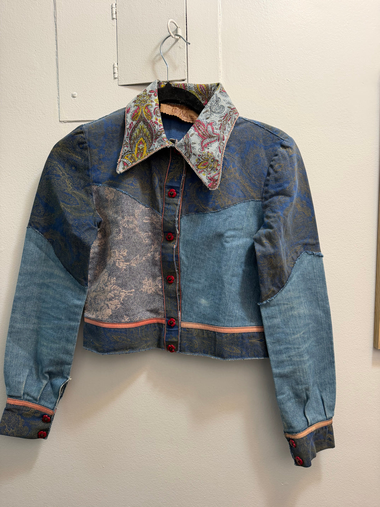 Rare 1960s/70s Roberto Cavalli Archive Patchwork Jacket