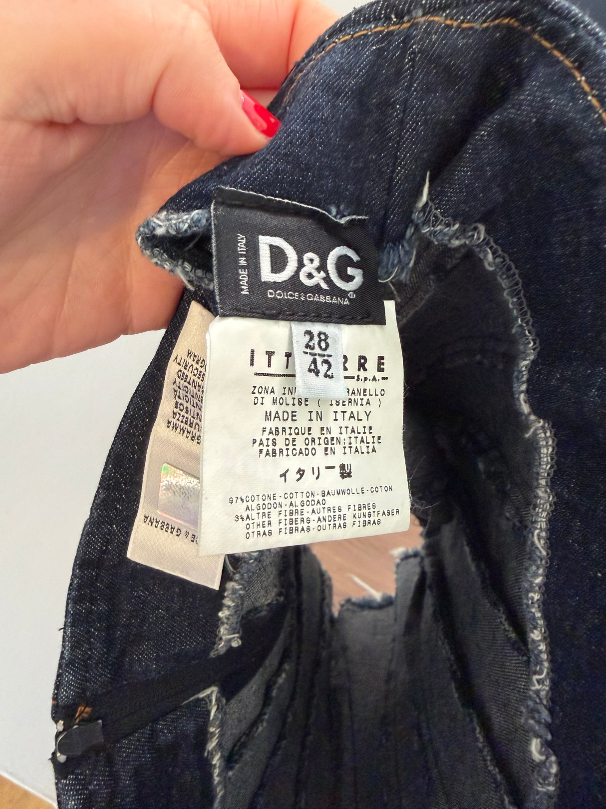 Dolce & Gabbana Italy denim tube top - sku tuv #424242