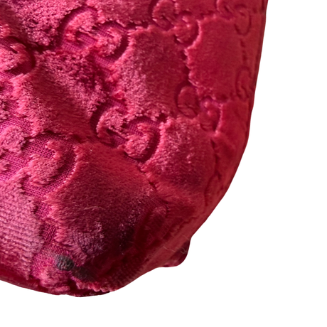 Gucci Vintage Velvet Bucket Tote