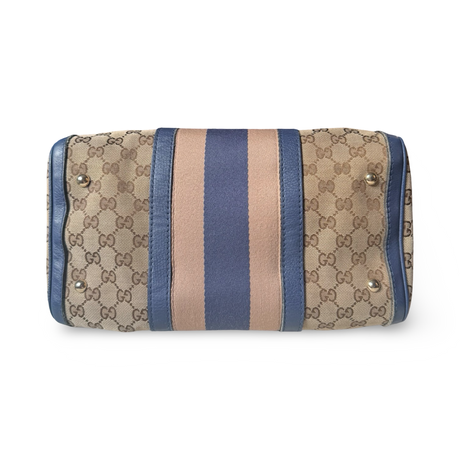 Gucci Web Boston Bag Medium Satchel