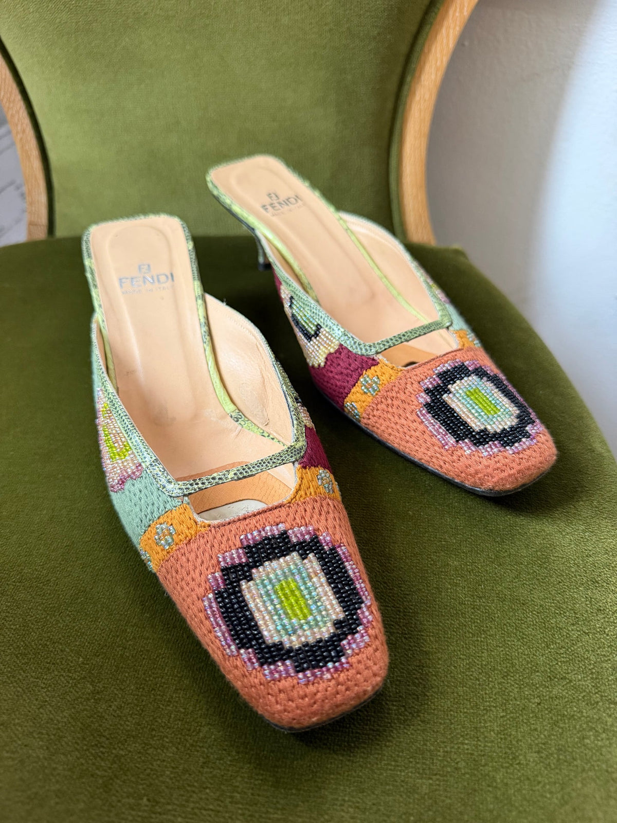 Ultra Rare Fendi heels - size 8 TUV #3