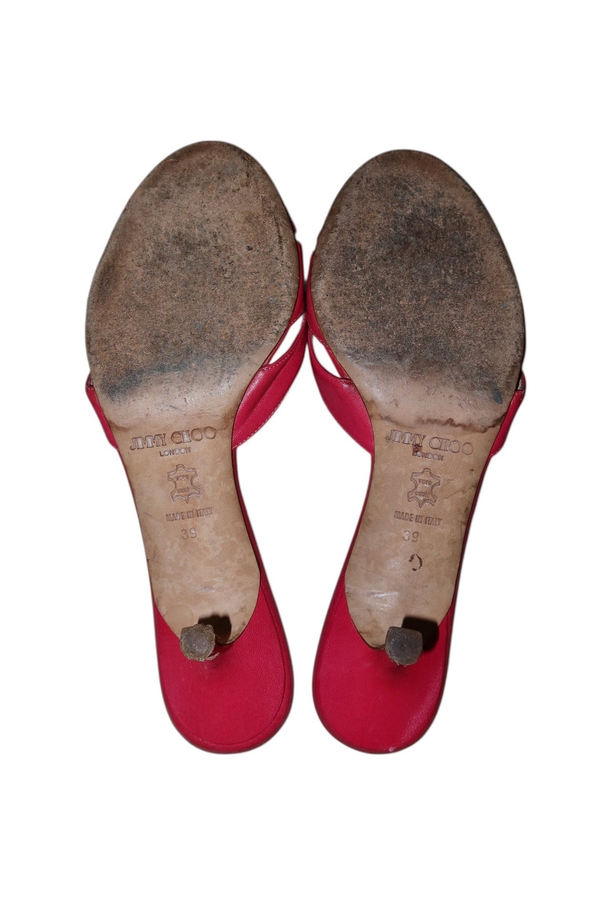 Jimmy Choo hot pink mules with bows (39)