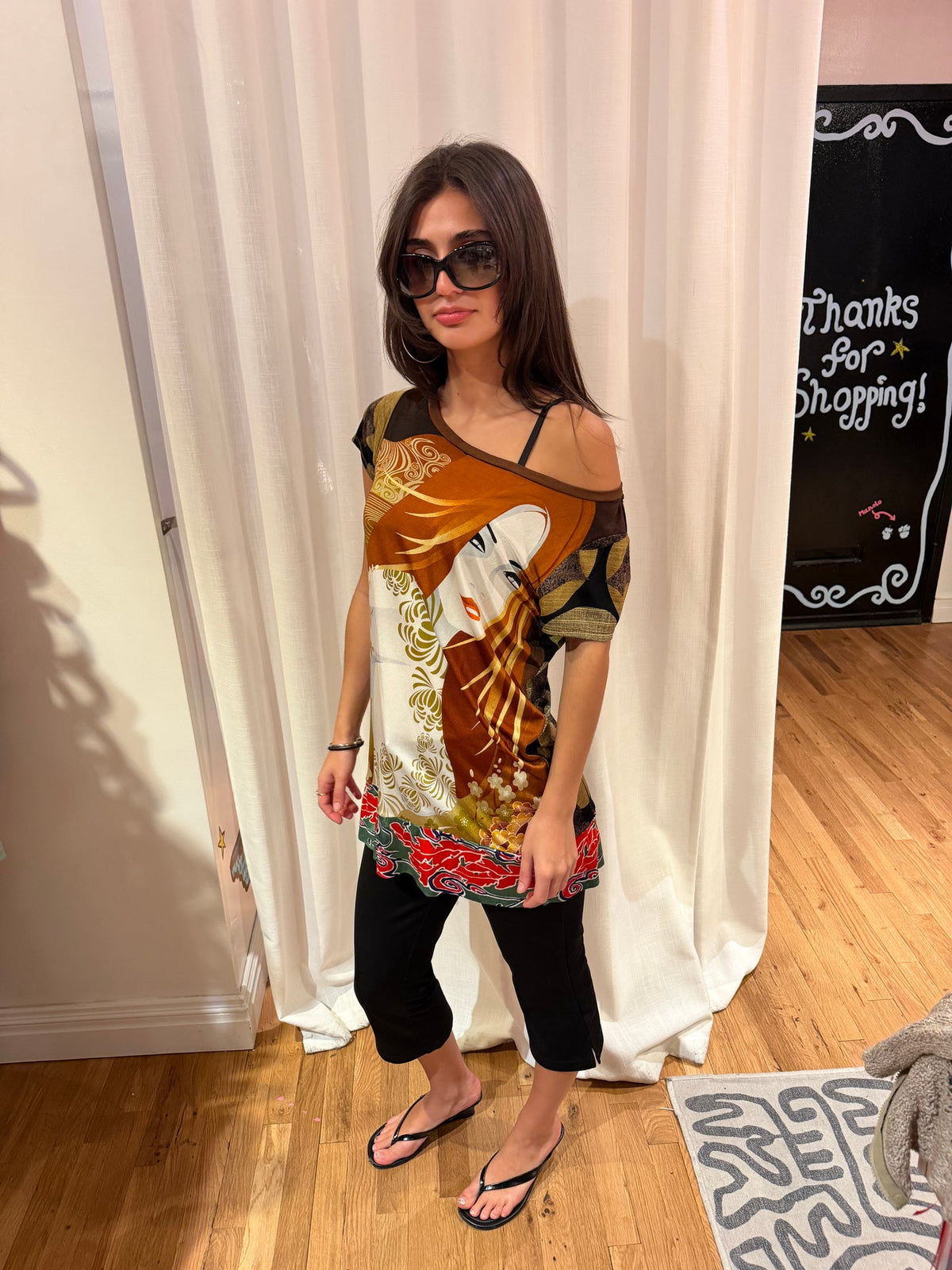 Custo Barcelona woman shirt with brown details sku tuv #23
