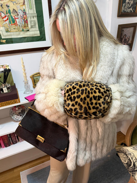 Rare Vintage Ocelot Muff