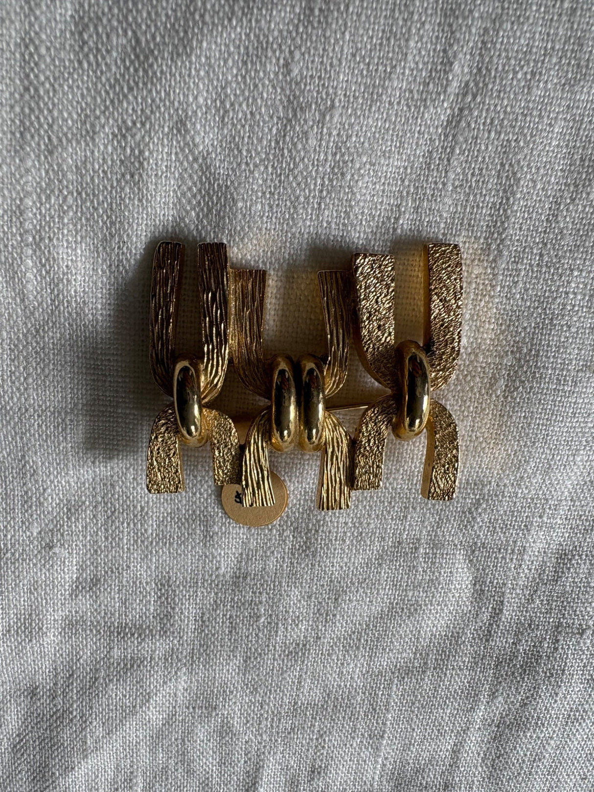Gold Shield Brooch