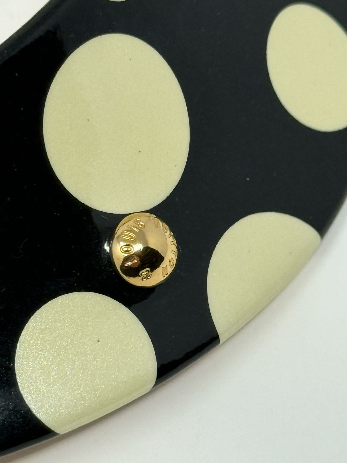 Louis Vuitton x Yayoi Kusama Black & White Polka Dot Peter Pan Collar Choker