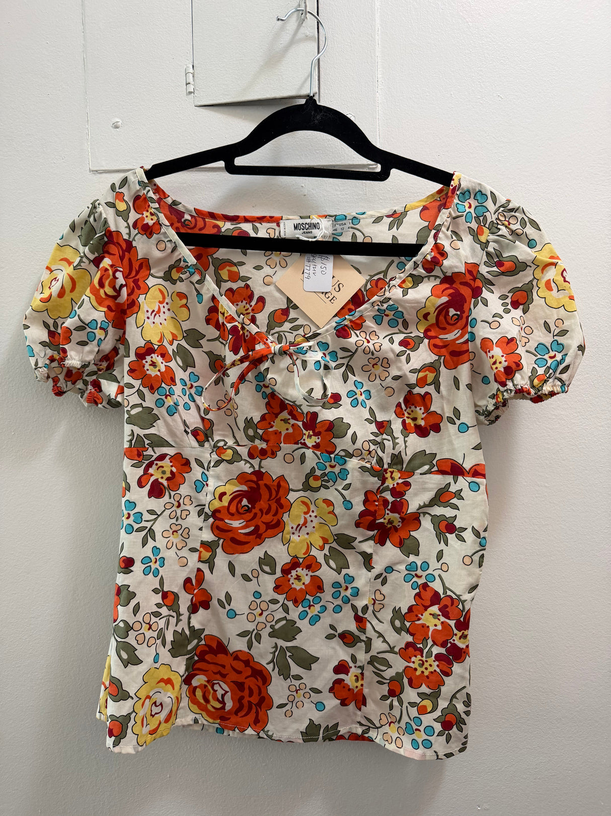 Moschino jeans floral top - sku TUV #7779