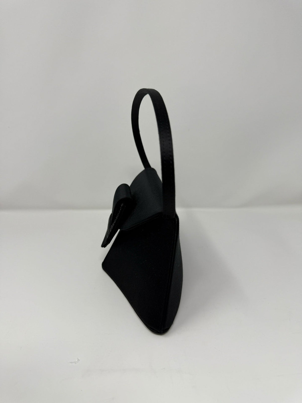 Christian Lacroix Black Silk Satin Evening Bag