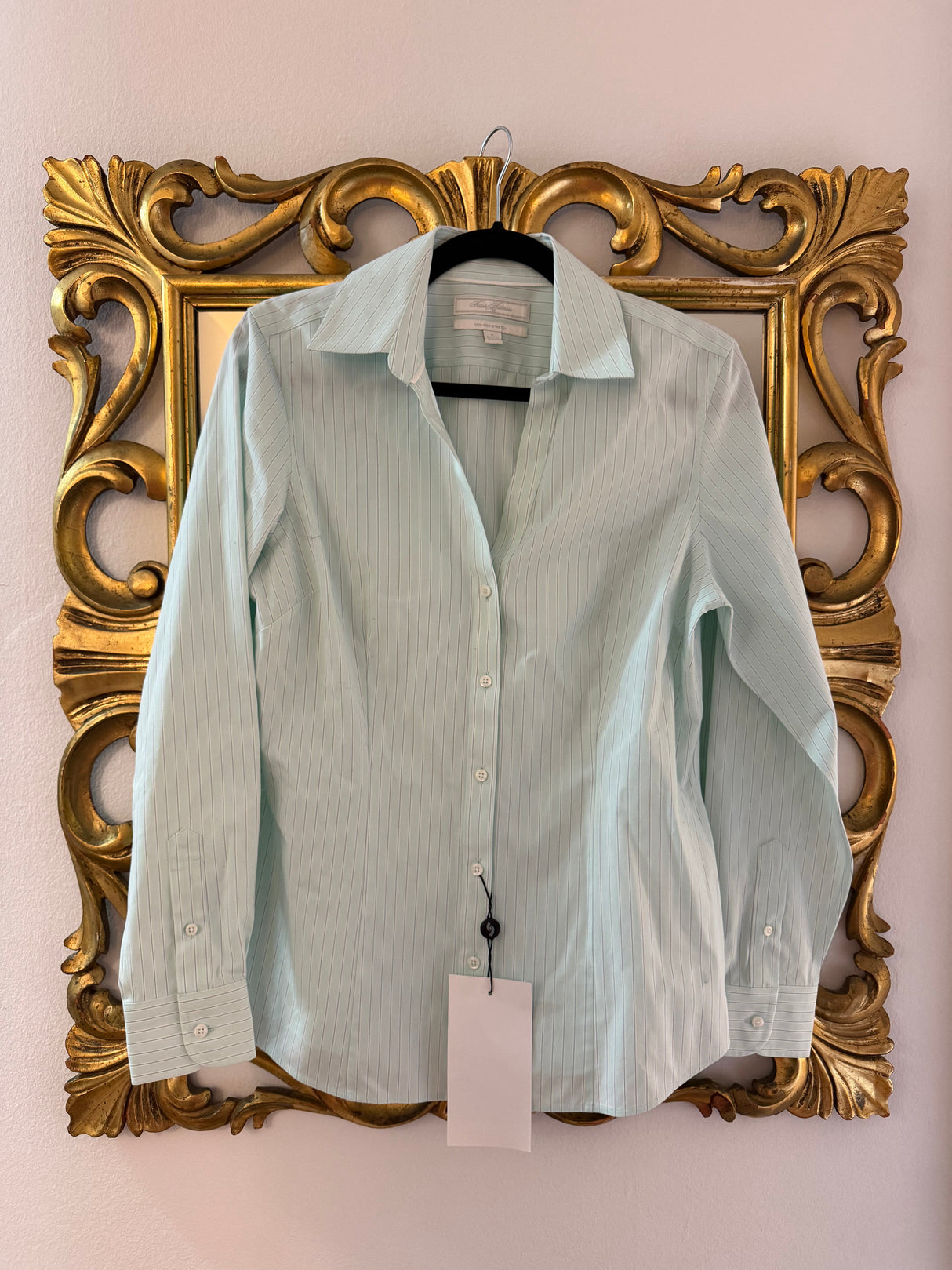 Brooks Brothers Sample (1 of 1) blue pinstripe button down size 6