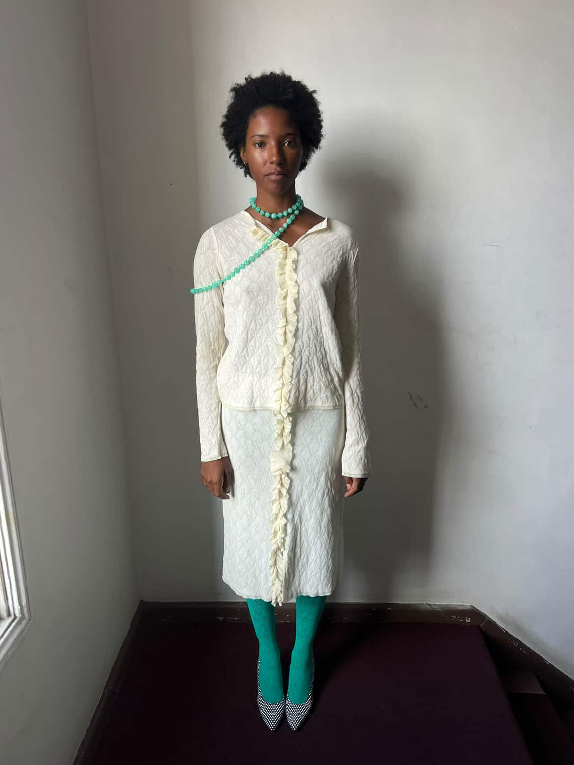 1990's Valentino Cream Knit Set