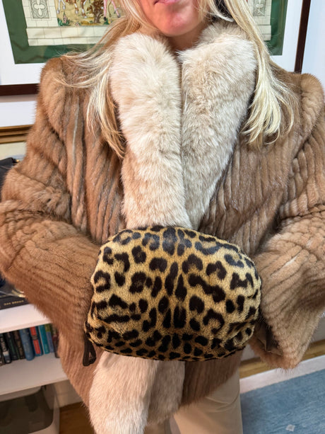 Rare Vintage Ocelot Muff