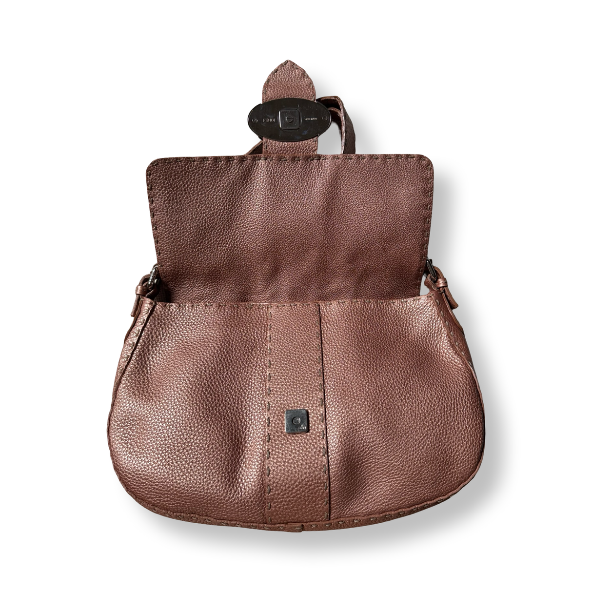 Fendi Vintage Selleria Metallic Baguette