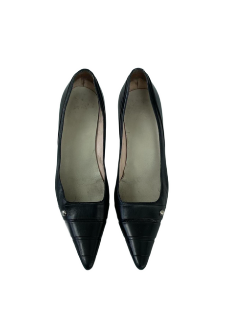 Black Chanel Kitten Heels