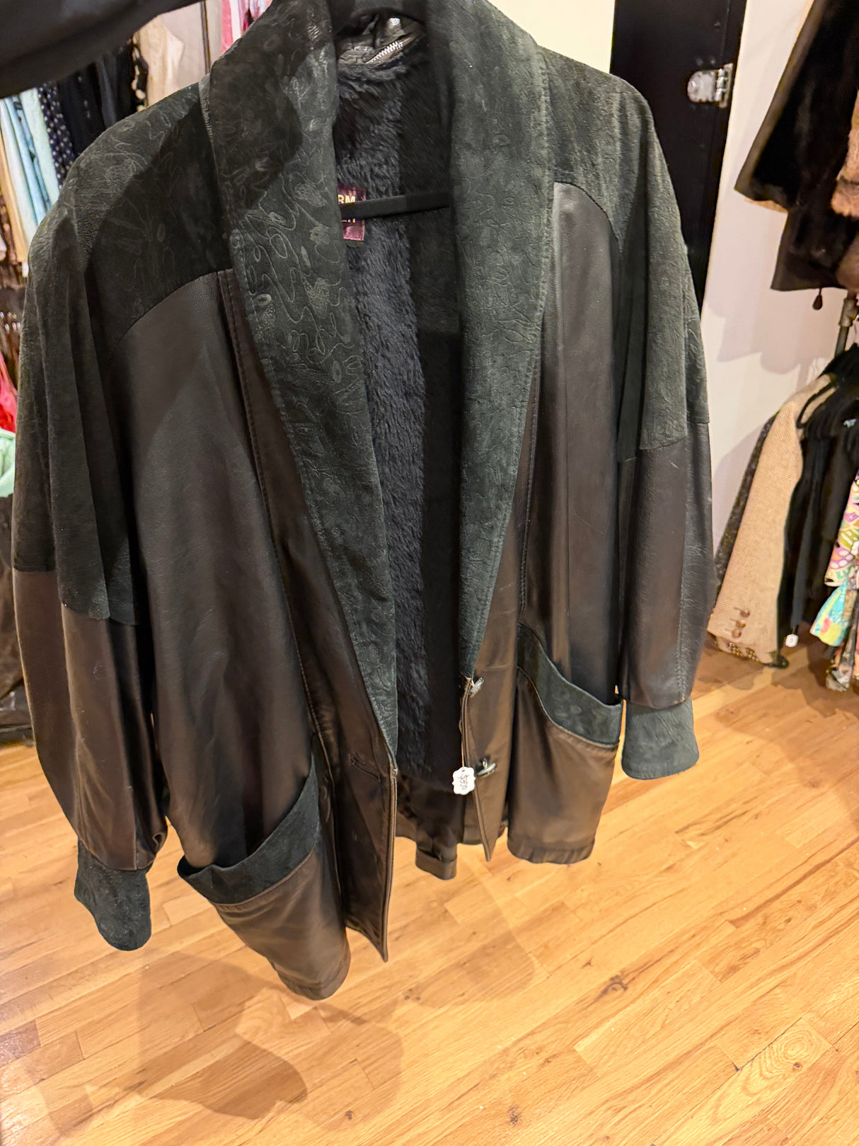 Vintage leather jacket XXL