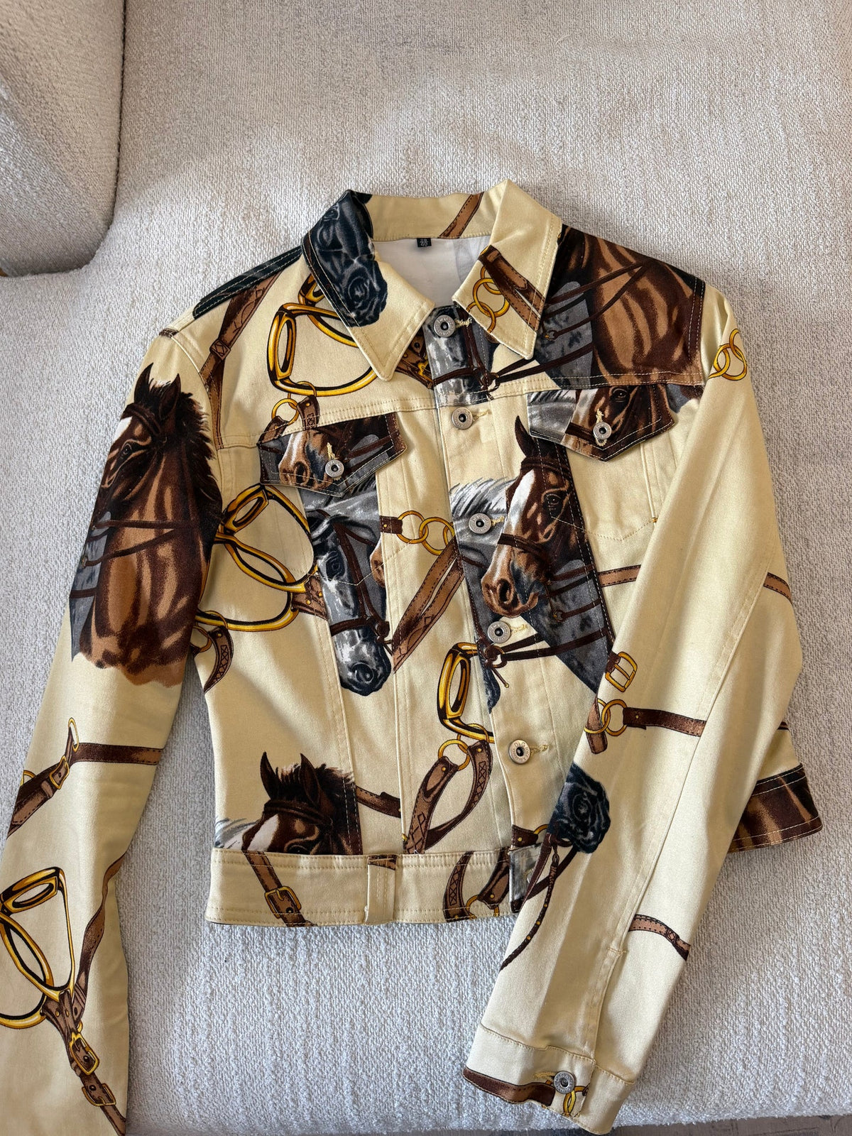 Rare Dolce & Gabbana Equestrian 90s Jean Jacket - Size S