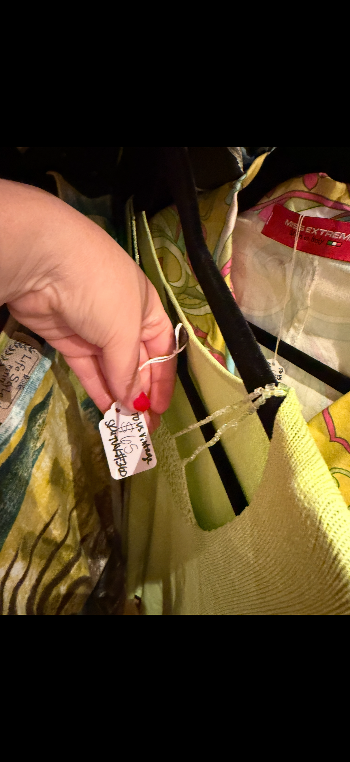 Green top with beaded detail - sku TUV #360