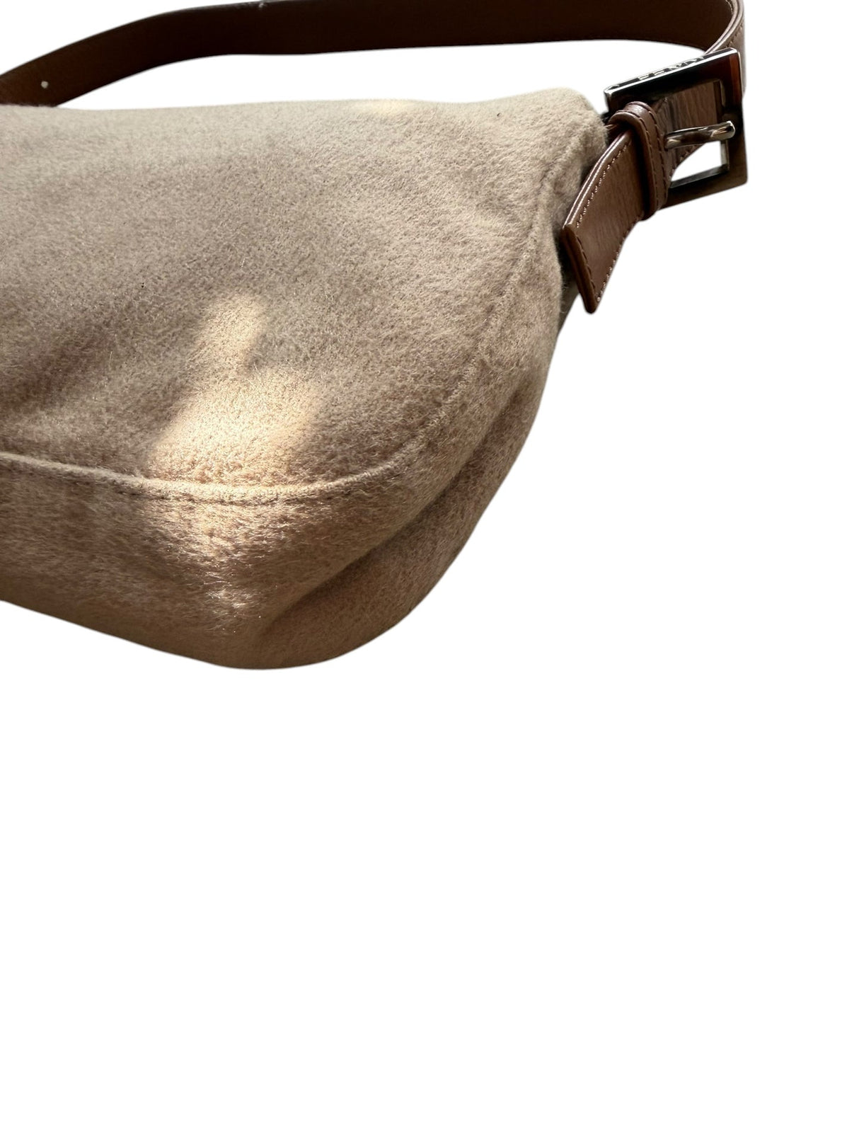 Fendi brown cashmere baguette bag