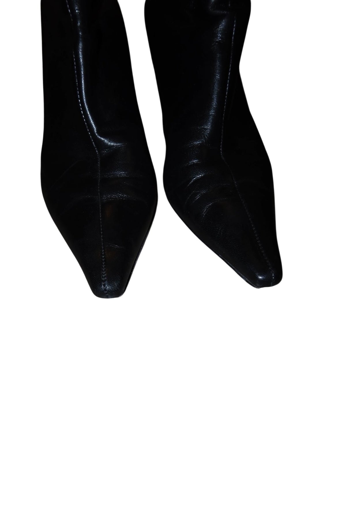 Jimmy Choo black leather booties (41)