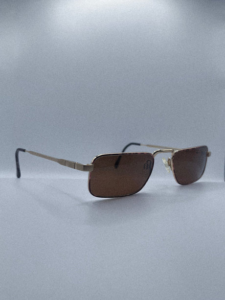 1980s Luxottica Scott Sunglasses | Gold/Tortoise