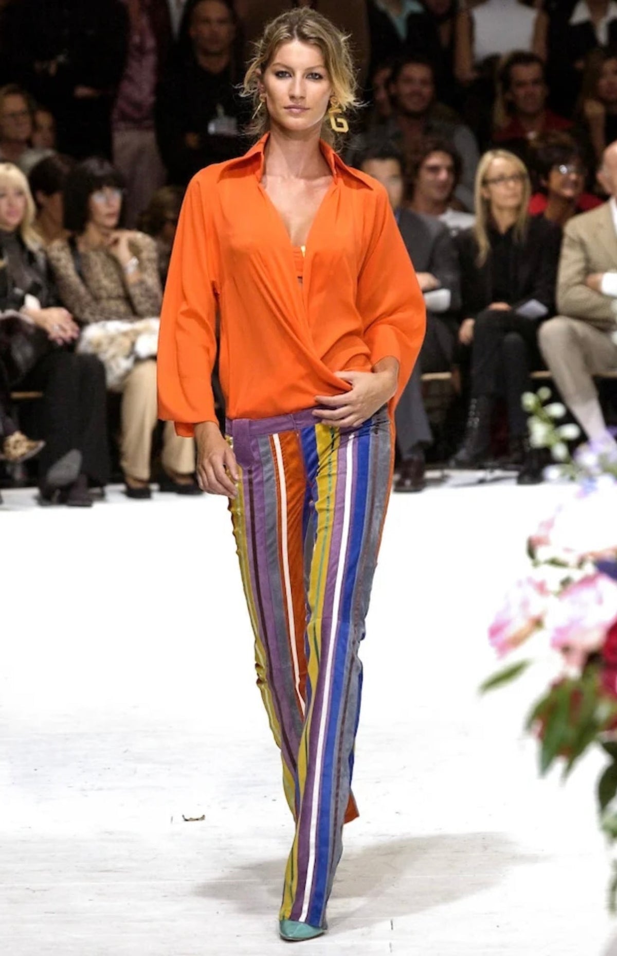 Ultra Rare Spring/Summer 2002 Dolce & Gabbana Latina Collection Suede Pants as seen on Gisele - TUV #3293