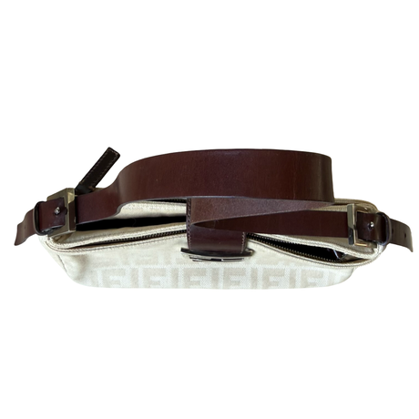 Fendi Vintage Zucca Shoulder Bag Small