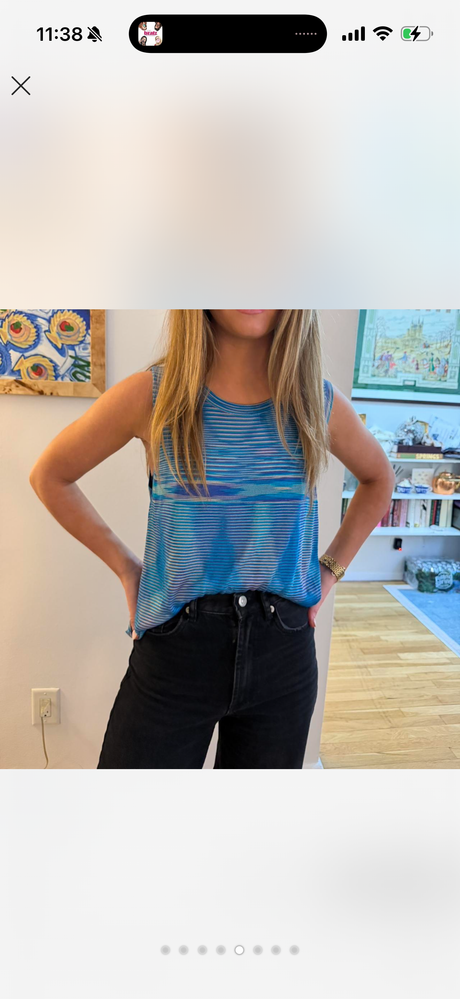 Missoni Blue sweater tank set