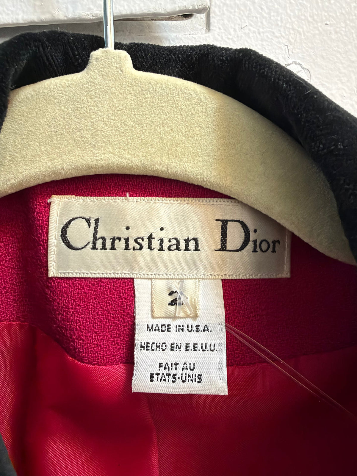 Christian Dior pink wool coat - TUV #568219