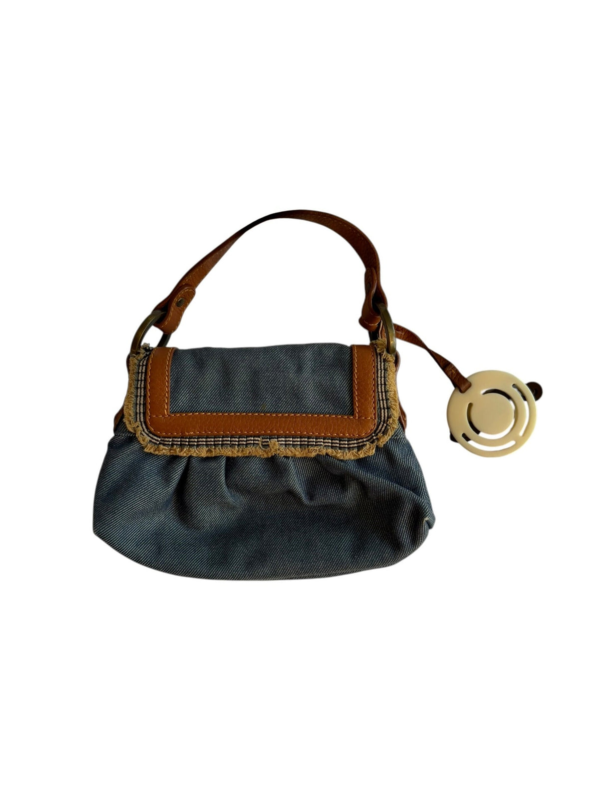 Fendi mini denim bag