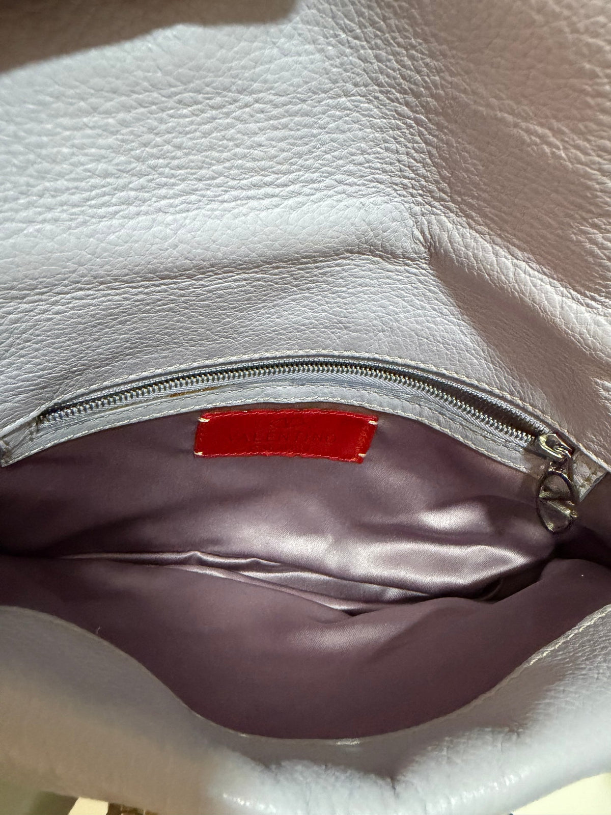 Authentic Vintage Valentino Garavani Spring/Summer 2004 Rhinestone Butterfly Lambskin Leather Shoulder Bag – Pastel Lilac