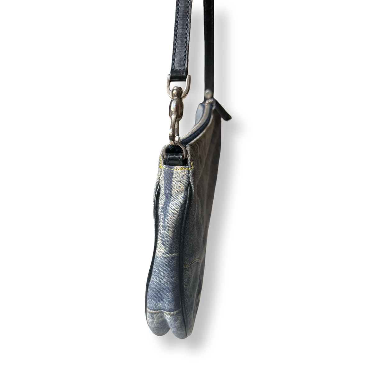 Dior Vintage Denim Print Saddle Pochette