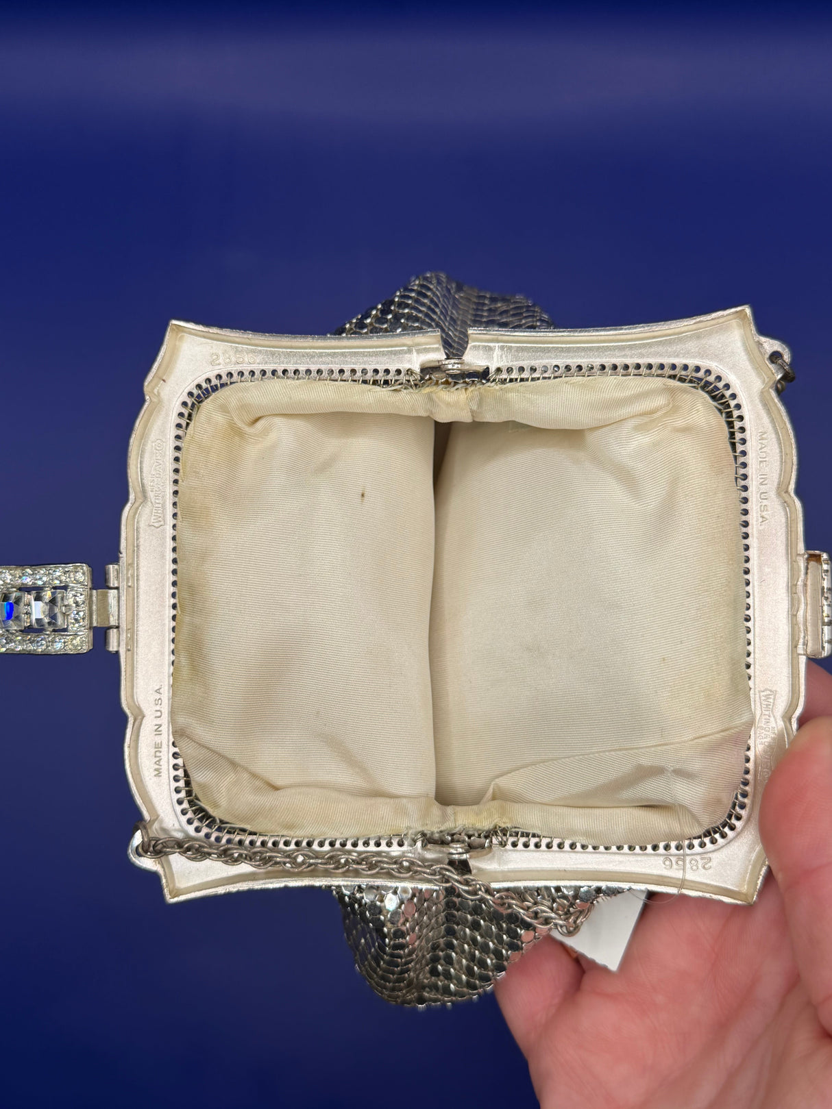 Vintage Silver Mini Mesh Bag