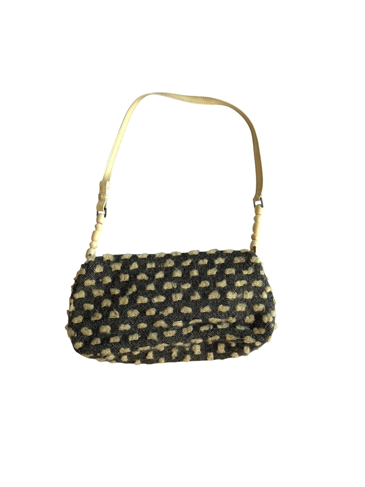 Dior Malice grey and white wool bag